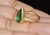 Gia Certified 5.25ct Natural Emerald Sculptural Bezel Solid 18k Gold Ring, Size 5.25 For Sale - Image 10 of 16