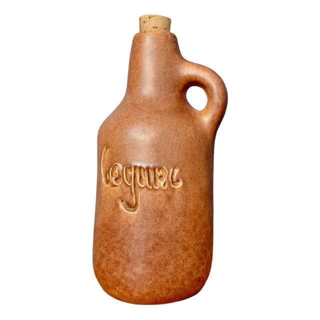 Brutalist Cognac Bottle by Max Idlas, 1970s For Sale