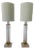 Murano Glass and Brass Table Lamps, Set of 2 For Sale