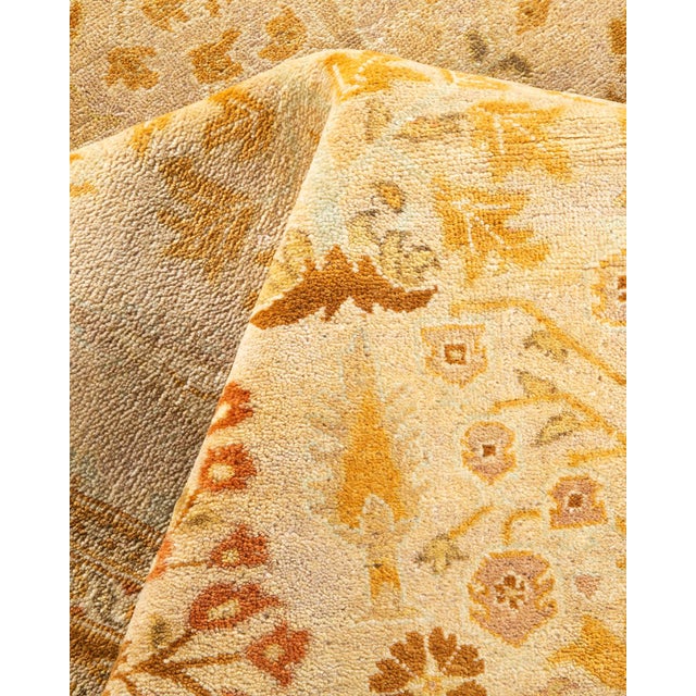 Textile Eclectic, One-of-a-Kind Hand-Knotted Area Rug - Ivory, 6' 1" x 8' 10" For Sale - Image 7 of 8