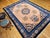 Early 20th Century Early 20th Century Art Deco Chinese Rug, Handwoven Wool Pile, Apricot & Navy, Lotus Motif, 8' x 11' For Sale - Image 5 of 18