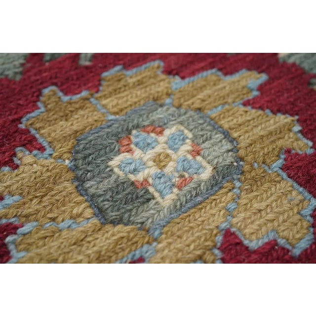Turkish Sumak Rug 8'11'' X 11'11'' For Sale - Image 11 of 12
