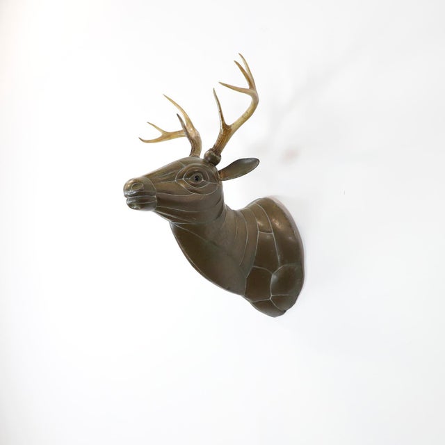 1960s Big Size Sergio Bustamante Stag Head, Attributed For Sale - Image 14 of 17