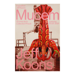 2021 American Exhibition Poster, La Collection Pinault by Jeff Koons