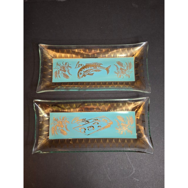 Rare Complete Vintage 1950s Israel Bagel & Lox Serving Wood Tray Judaica For Sale - Image 10 of 18