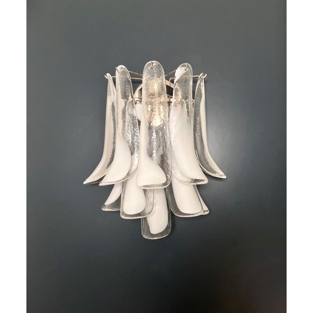 Vintage Italian Murano Wall Lights in the style of Mazzega, 1990s, Set of 2 For Sale - Image 17 of 17