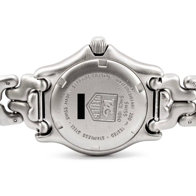 Early 21st Century Ladies Tag Heuer S/El Professional 29mm Wg131B White Dial Steel Quartz Watch For Sale - Image 5 of 9