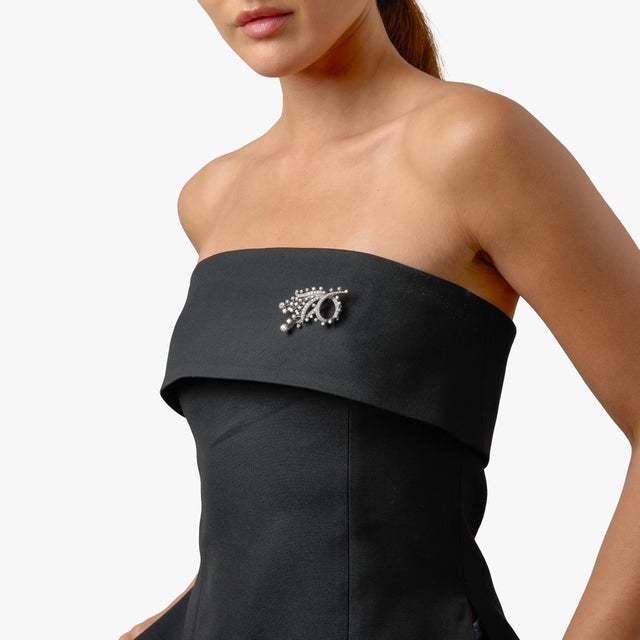 1950s French Mid Century 8.00 Carat Diamond Platinum and 18k Gold Brooch For Sale - Image 4 of 7