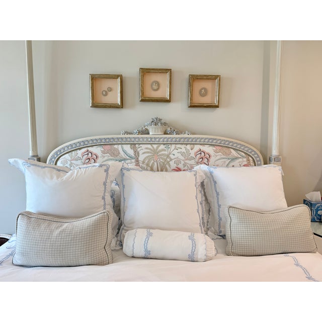 Sophisticated pair of lumbar pillows custom made in British iconic fabric from Holland Sherry. Known for their fabulous...