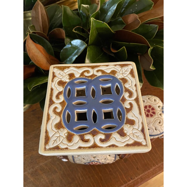 Mid-Century Modern Vintage Small Chinoiserie Elephant Plant Stand For Sale - Image 3 of 9