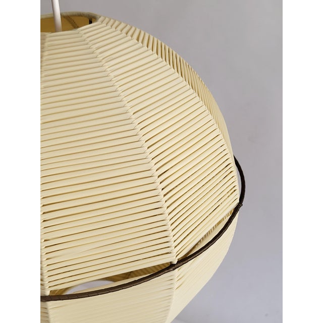Cream Mid-Century Modern Viennese Spherical Pendant Lamp, 1950s For Sale - Image 8 of 16