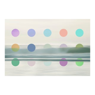 Photography Fine Art Print Seascape With Contemporary Colourful Dots by Angela Cameron For Sale