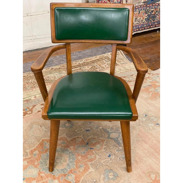 1950s Mid-Century Changeback Boling Chair Co. Walnut Armchairs - a Pair For Sale - Image 6 of 12