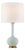 Christopher Spitzmiller by Visual Comfort Signature Coy Medium Table Lamp in Matte Sky Blue with Linen Shade For Sale