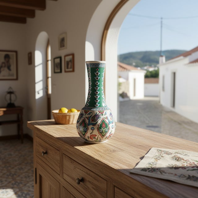 The Emerald Garden Vase: Nature’s Elegance Infuse your living space with the vibrant colors of a Mediterranean garden....