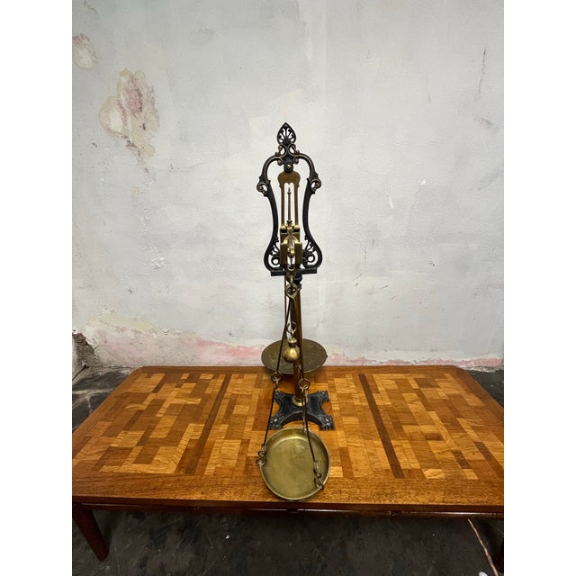 Metal Vintage W.& T. Avery Brass/ Cast Iron Beam Scale For Sale - Image 7 of 12