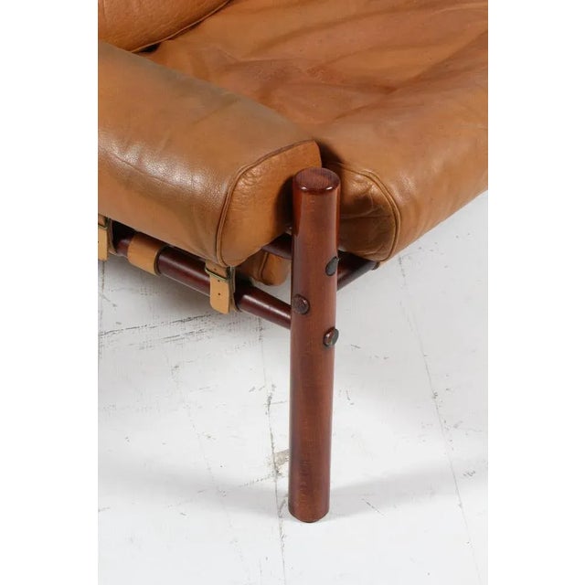 1970s Inca Lounge Chair in Original Leather attributed to Arne Norell, 1970s For Sale - Image 5 of 9