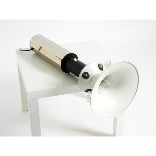 Large Metal and Chrome Decagonal Table Lamp, 1960s For Sale - Image 15 of 18