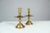 Gold Late 19th Century Brass & Gilded Candleholders, Set of 2 For Sale - Image 8 of 10