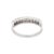 French Modern Style Diamond With Claws 18k Gold Wedding Band Size 7 For Sale - Image 10 of 16