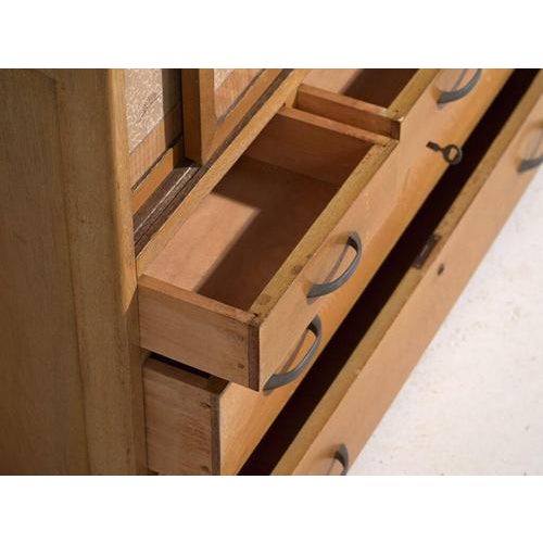 Showa Japanese Oak Storage Cabinet For Sale - Image 5 of 16