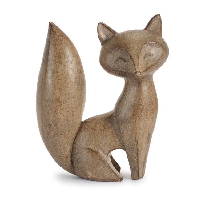 Kenneth Ludwig Chicago Modern Fox Figurine (Set of 2) For Sale - Image 4 of 5