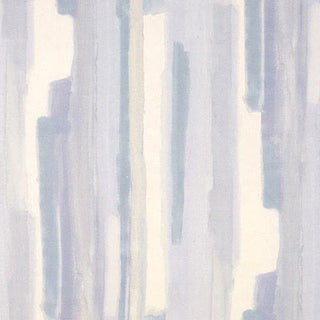 Sample - Schumacher X Miles Redd Watercolor Fabric in Soft Lilac For Sale
