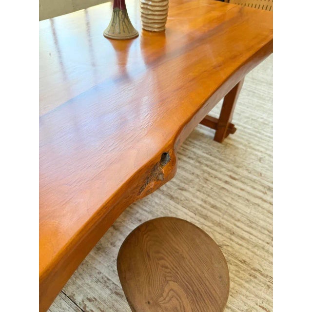Aranjou Farmhouse Table in Blond Elm, 1950s For Sale - Image 8 of 18