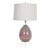 Dino Martens for Aureliano Toso Cranberry Swirl "Egg" Table Lamp on Tripod Base For Sale