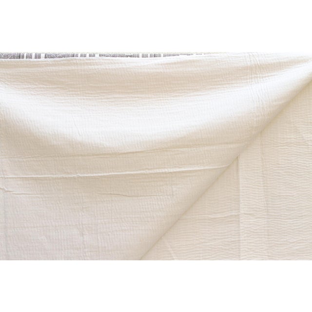 Stone Tribal Indian Block Print Coverlet For Sale In Los Angeles - Image 6 of 7