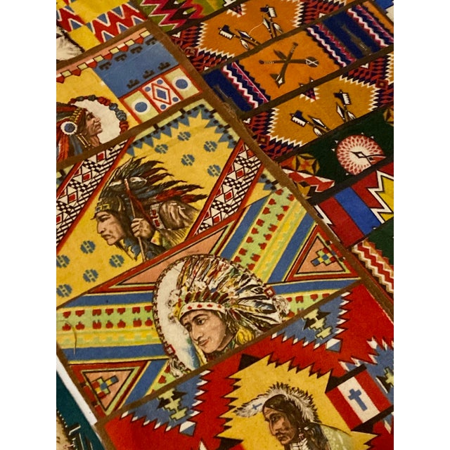 24 Antique tabacco felts (flannel) American Indian chiefs, rugs, blankets, animals Antique Tabacciana c 1910- 1915 A...