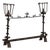 Antique Wrought Iron Fireplace Andiron, Italy, 19th-20th Century For Sale