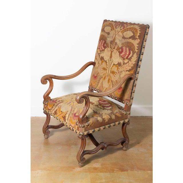 French 19th Century French Arm Chair For Sale - Image 3 of 8