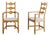 Sculptural Wooden Razorblade Dining Armchairs in Oak by Henning Kjaernulf, 1960s, Set of 2 For Sale
