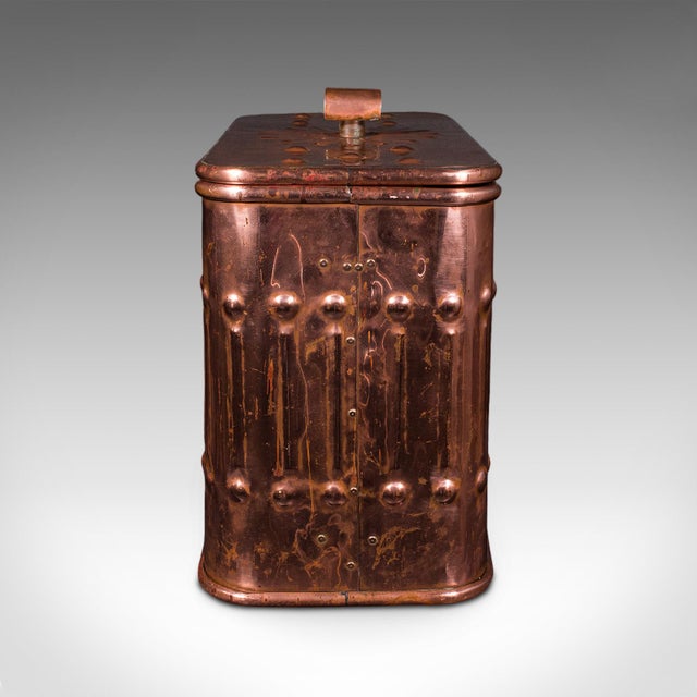 1950s Vintage Dairyman's Cooler, English Copper, Milk, Ice Cream Cool Box, Mid Century For Sale - Image 5 of 12