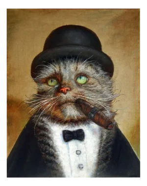 Igor Maikov, Golden Cat, 2023, Oil on Canvas