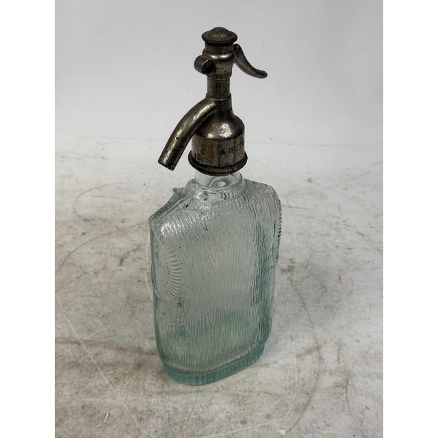Antique Glass Seltzer, 1930s For Sale - Image 6 of 8