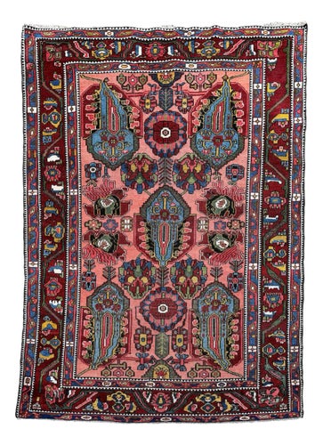 Antique Bakhtiar Rug, 1890s