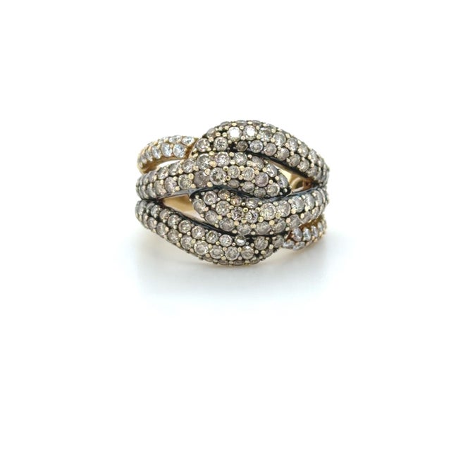 Metal Le Vian, Champagne Diamond and Diamond Ring For Sale - Image 7 of 9