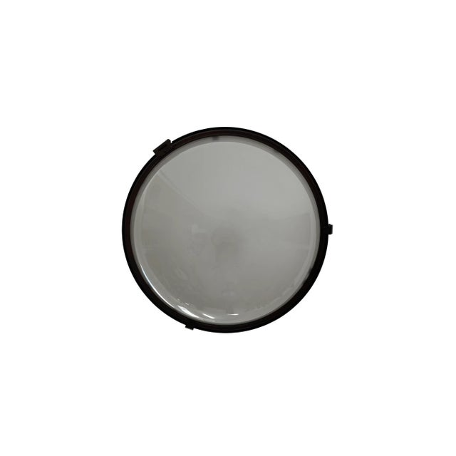 Bauhaus Antique Industrial Opaline Milk White Glass Ceiling Light by Körting & Mathiesen For Sale - Image 3 of 6