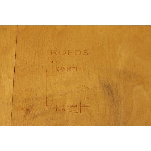 Wood Mid-Century Swedish Kontiki Dining Chair in Teak by Yngve Ekström for Hugo Troeds, 1960s For Sale - Image 7 of 8