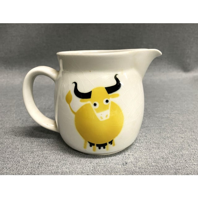 Ceramic Mid-Century Arabia Bull Pitchers - A Pair For Sale - Image 7 of 11