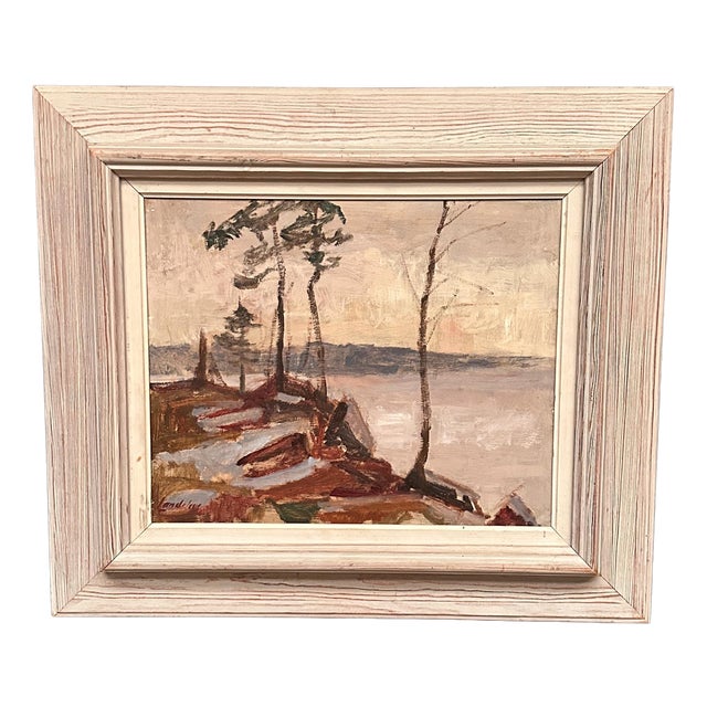 Scandinavian Artist, Landscape, 1950s, Oil on Panel, Framed For Sale