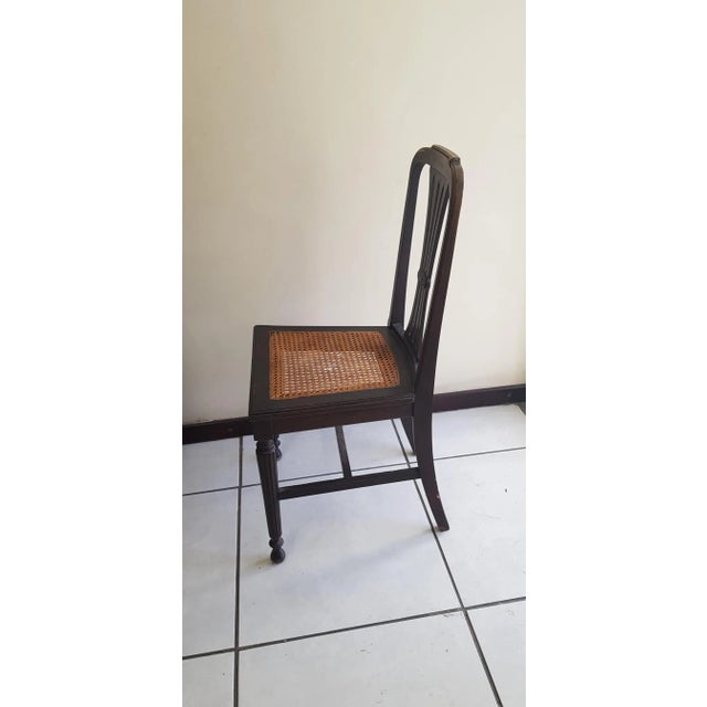 Rustic Early 20th Century Vintage Brown Chair For Sale - Image 3 of 8