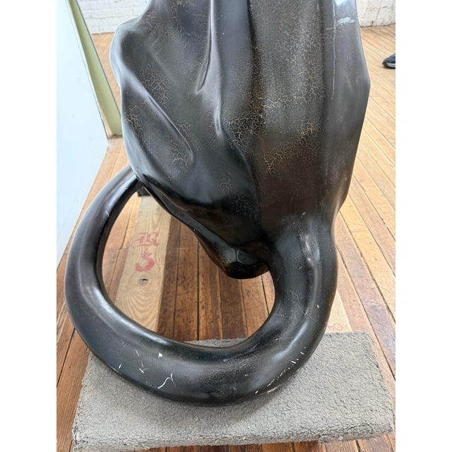 Art Deco 1980 Life Size Panther Sculpture For Sale - Image 3 of 8