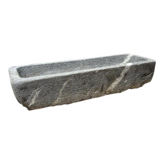 19th Century French Trough in Rare Pyrénées Mountain Blue Stone For Sale