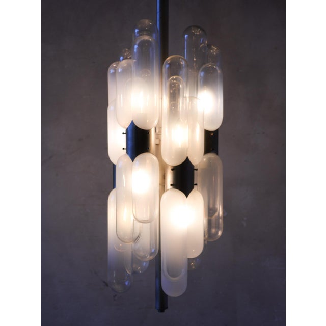 Vintage Torpedo-Shaped Lamp with Pill-Shaped Murano Glass Shades, 1970s For Sale - Image 9 of 11