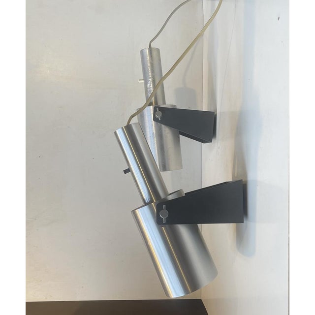 Fog & Mørup Minimalist Sonet Wall Lamps by Hans Peter Jeppesen for Fog & Mørup, 1960s, Set of 2 For Sale - Image 4 of 10