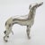 Vintage Italian Handmade Genuine Silver Large Greyhound Dog Figurine Sculpture, Made in Tuscany (Arezzo, Italy)) For Sale - Image 4 of 13