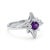 Amethyst North Star Ring, Star-Bust Celestial Ring Us 7 For Sale - Image 4 of 5